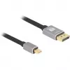 Delock - DisplayPort-kaabel - Mini DisplayPort (M) DisplayPort (M) - DisplayPort 1,4 - 3,0 m - Toetab 8K 60 Hz - Must, Hall (81093)
