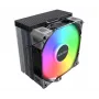 Õhkjahuti Montech NX400 ARGB, 120 mm ventilaator, FDB, 800–1950 p/min, TDP 270 W, must