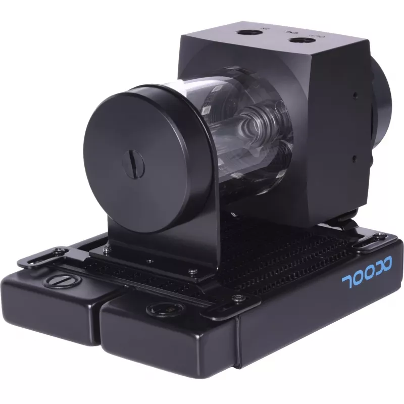 Veeplokk Alphacool 15380 akrüül alumiinium plast must 76.5x131x76.5mm
