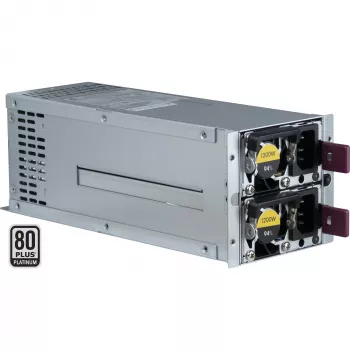 Toiteplokk INTER-TECH R2A-DV1200-N 1200 W 2U, 80 PLUS Platinum, 100–240 V, 50–60 Hz, hall