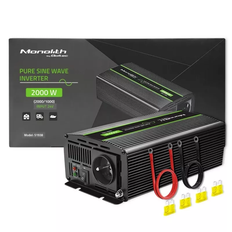 Autoinverter Qoltec Monolith 2000 W Must 24 V