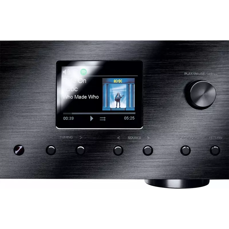 Stereovastuvõtja Magnat MC 400 — 2.0 kanalit, 40 W kanali kohta, CD-mängija, Wi‑Fi, Bluetooth, DAB/FM, Ethernet (must)