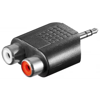Goobay | RCA-adapter. AUX-pistik 3,5 mm isane kahele stereoemasele | 11604