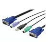 KVM-kaabel USB Digitus DS-19232 3m PS/2