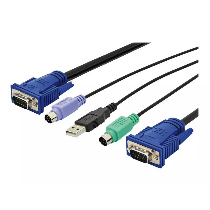 KVM-kaabel USB Digitus DS-19232 3m PS/2