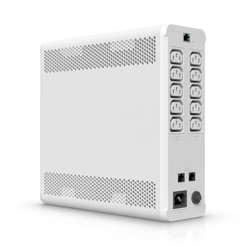 Ubiquiti UPS-TOWER-EU Unifi hallatav 1 kVA katkematu toiteallikas 10 tarkvaraliselt lähtestatava pistikupesaga
