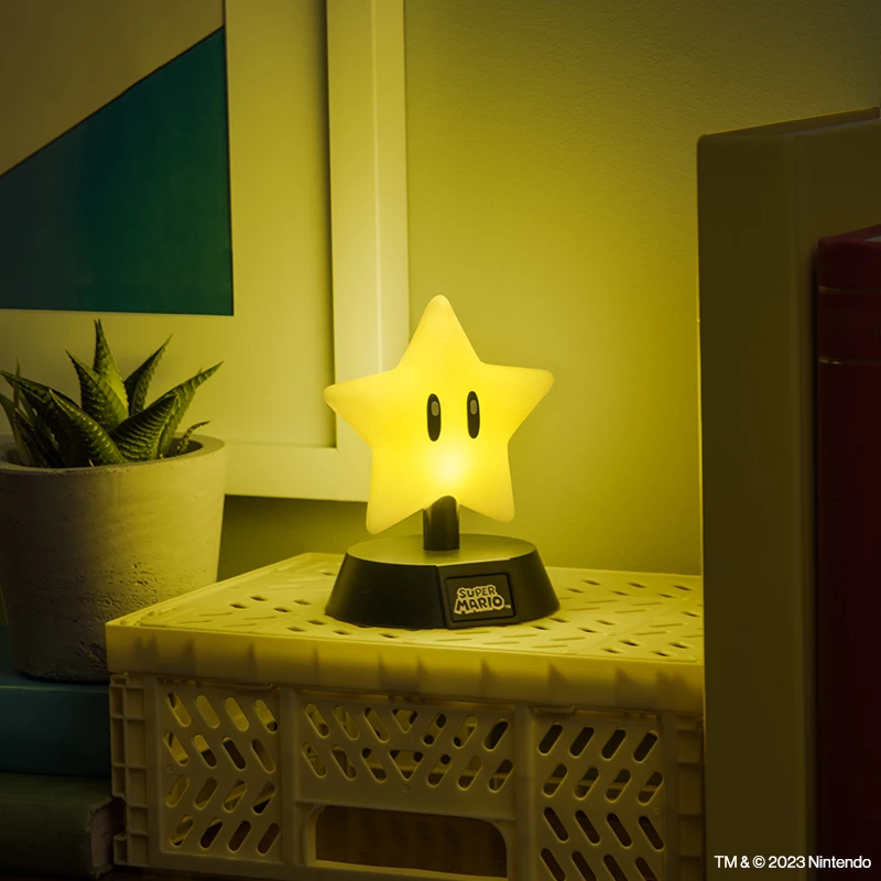 Lambuke Paladone Super Mario Super Star Icon Light — dekoratiivne LED-öölamp