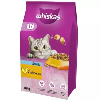 Kuiv kassitoit Whiskas Adult Kana 14 kg — steriliseeritud/kastreeritud kassidele, täiskasvanud, kõik tõud