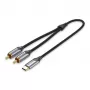Vention USB-C – 2RCA isane audiokaabel, 1 m