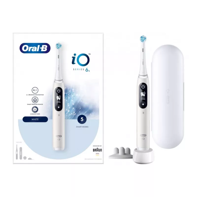 Braun Oral-B iO6 seeria elektriline hambahari valge