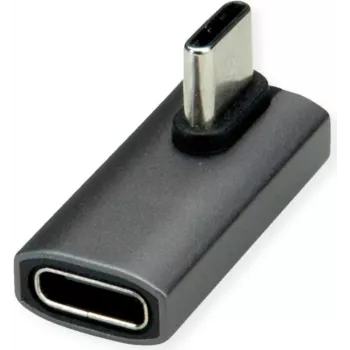 ROLINE USB4 40G Type C Adapter ST/BU 90° coiled Alu (12.03.2933)