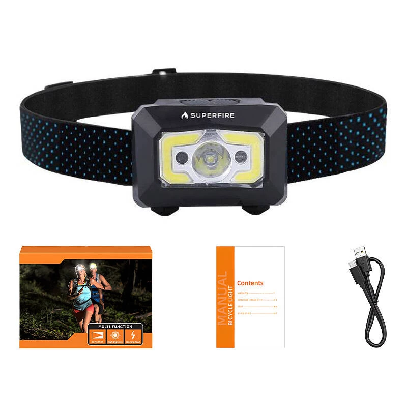 Superfire X30 otsmikulamp, 340 lm, USB, 5 režiimi, 130 m
