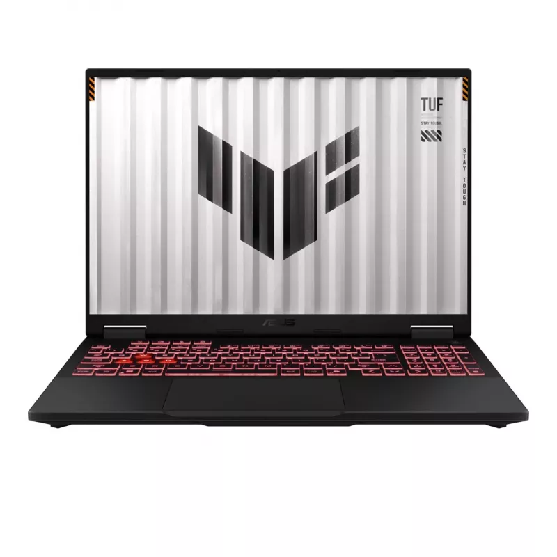 ASUS TUF Gaming A16 FA608 sülearvuti 16 tolli — AMD Ryzen 7 260 (8c/16t, kuni 5.1 GHz), 16 GB DDR5, 512 GB PCIe 4.0 SSD, NVIDIA GeForce RTX 5070 8 GB