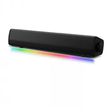 Sound Blaster GS3 kompaktne mänguheliriba RGB ja SuperWide tehnoloogiaga, USB-toitega, Bluetooth 5.4, kõrvaklappide väljundiga arvutile ja Macile