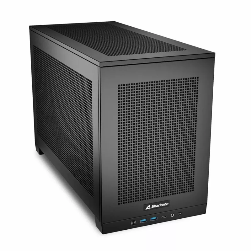 Sharkoon REBEL C20 RGB ITX arvutikorpus must