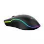 Juhtmega soojendusega mängurihiir ActiveJet AMY-W390 — mõlemakäeline, optiline 2000 DPI, USB Type-A, 4 nuppu, must