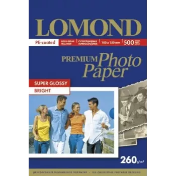Fotopaber Lomond Premium 260 g/m² 10×15 cm Super Glossy 500 lehte