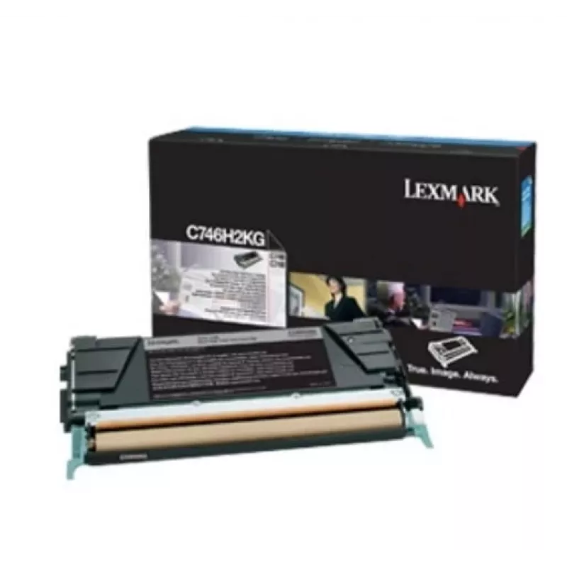 LEXMARK C746H3KG toonerikassett Lexmark must ettevõtteklassi, 12000 lk. C746dn / C746dtn / C746n / C74