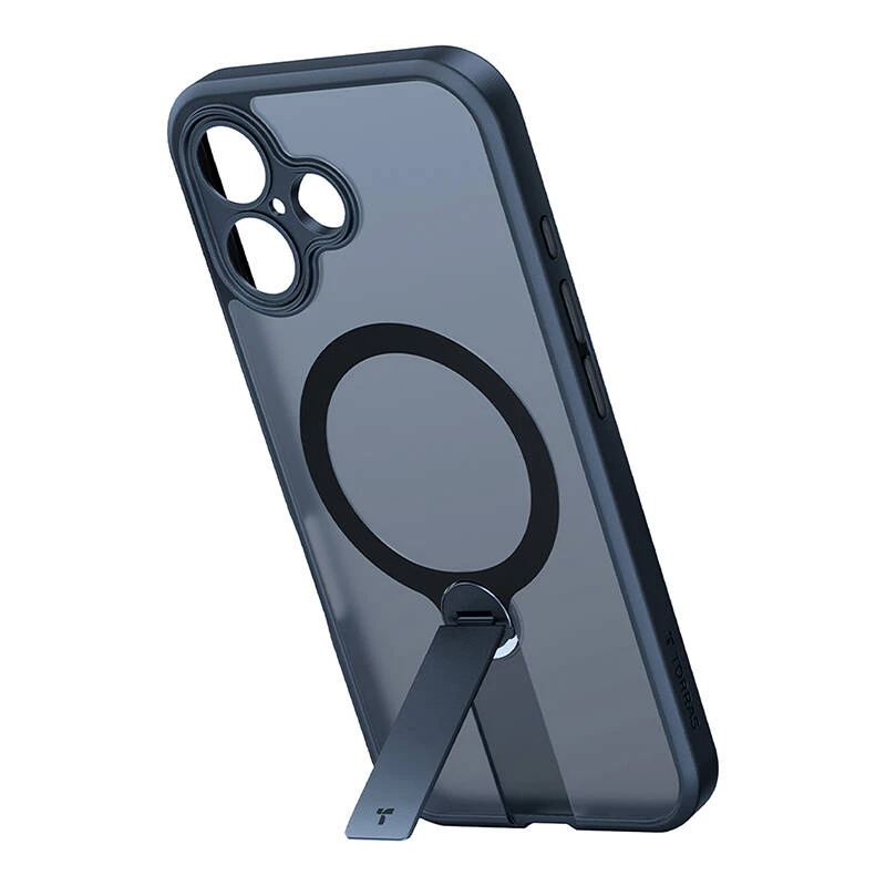 Torras Pstand Spin ümbris iPhone 16 jaoks (must)