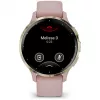 Garmin Venu 3S 3.05 cm (1.2) AMOLED 41 mm Digitaalne 390 x 390 pikslit Puuteekraan Kuldne, Roosa Wi-Fi GPS (satelliit)