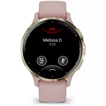 Garmin Venu 3S 3.05 cm (1.2) AMOLED 41 mm Digitaalne 390 x 390 pikslit Puuteekraan Kuldne, Roosa Wi-Fi GPS (satelliit)