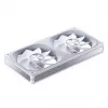 Jonsbo ZA-240 valge 240mm ARGB lõpmatu peegli ventilaator, kahe 120mm ventilaatoriga, PWM tugi