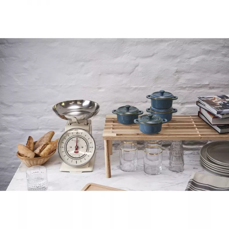 Staub Mini Cocotte ümmargune, 4 tk – 200 ml, antiiktürkiis