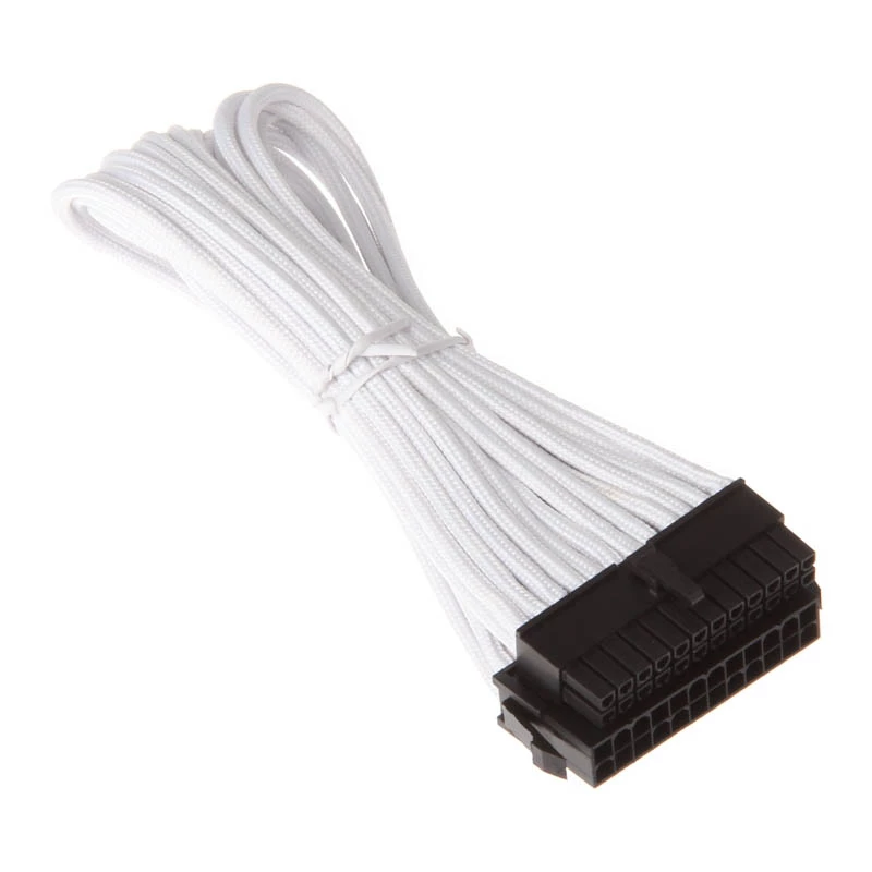 SilverStone PP07-MBW - Toite pikenduskaabel - ATX, 24-pin (M) - ATX, 24-pin (W) - 30 cm - Valge (SST-PP07-MBW)