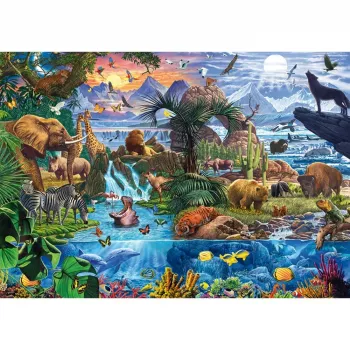 Pusle 1000 tk, schmidt spiele Loomamaailma panoraam, mudel 58866