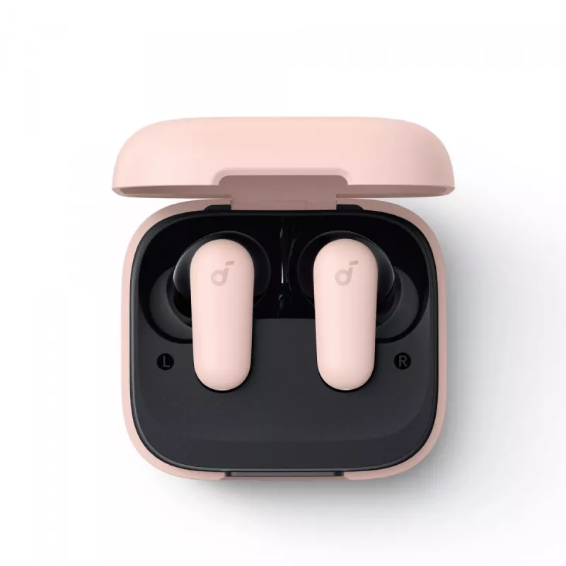 Anker P30i juhtmevaba kõrvasisene peakomplekt kõnedeks ja muusikaks, USB USB-C, Bluetooth, heleroosa