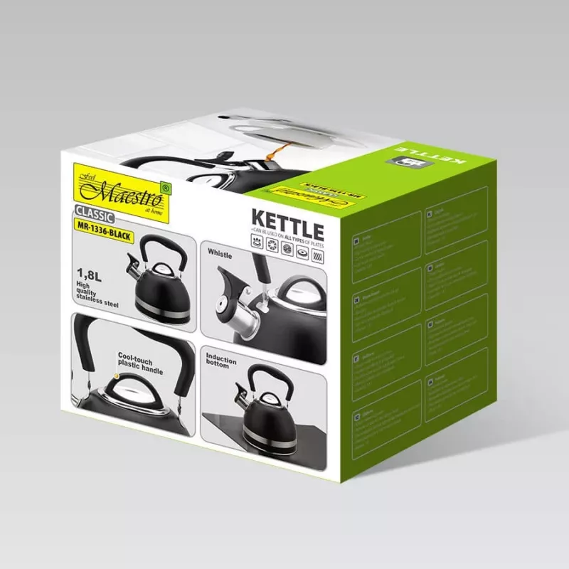 Maestro MR-1336 (MR-1336-BLACK) veekeetja 1,8 L must