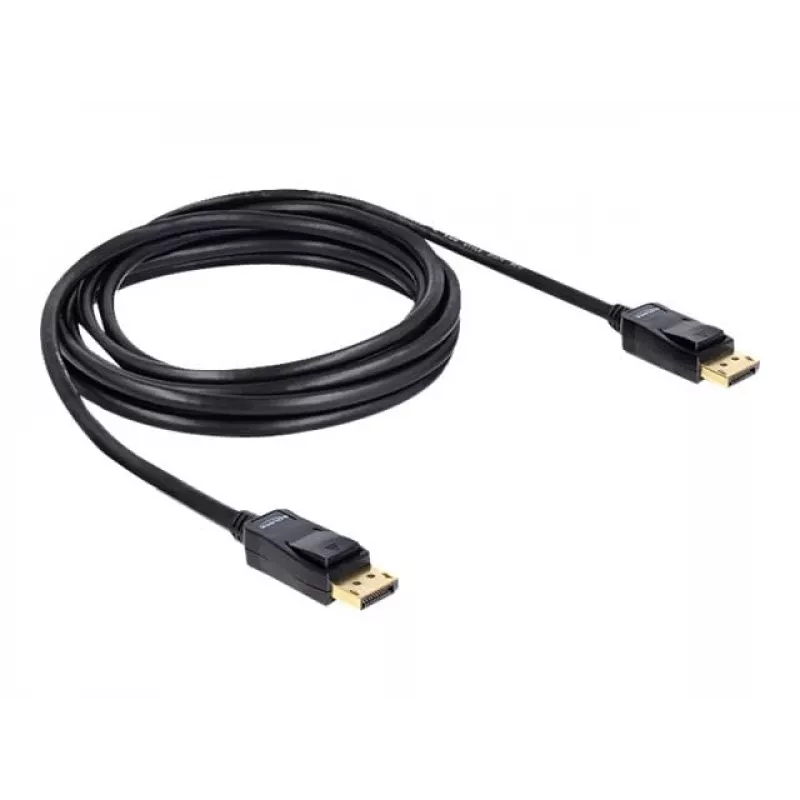 DisplayPort-kaabel DeLOCK 82424 3m isane-isane kuldne must