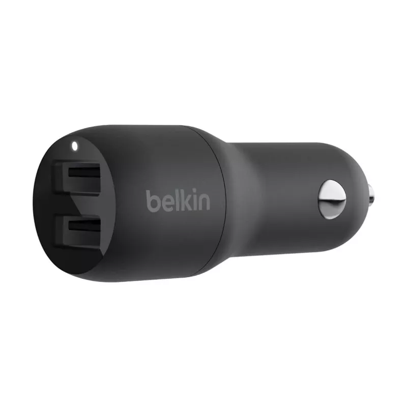 Dual USB-A autolaadija 12W x2 must