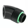 Barrow 45° pööratav adapter G1/4 AG G1/4 IG-le, must (TWT45-B01 b)