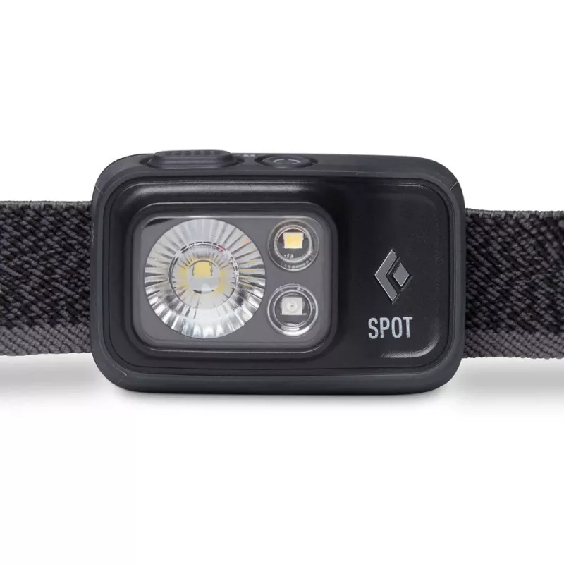 Pealamp Must Diamond Spot 400 — 400 lm, LED, IPX8 veekindel, AAA, valgusvihk 12–100 m, must