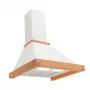 Seinale kinnitatav õhupuhasti AKPO WK-4 Rustica Eco 60 cm, väljatõmbe/ringlusrežiim, max 425 m³/h, teras/puit, pronks