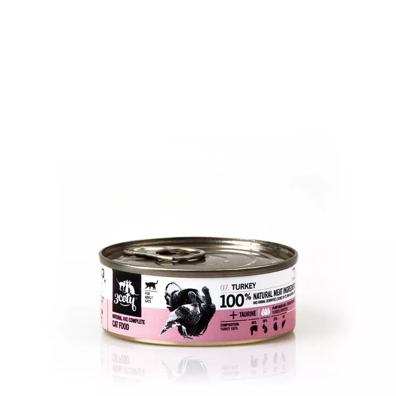3COTY kalkun - märg kassitoit - 80g