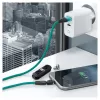USB-kaabel RealPower MagneticCharge3 2m USB A roheline kiirlaadimine ja andmeedastus