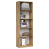 Kontori raamatukapp top e shop R40 ARTISAN, tamm, 5 riiulit, 400×300×1820 mm, puitlaastplaadist karkass
