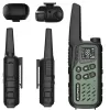 Käsiraadio Baofeng BF-T25E — 16 kanalit, 2 × 1400 mAh Li-Ion, VOX, LCD, roheline, komplekt 2 tk