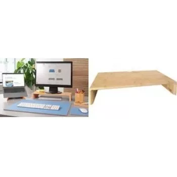 Monitorijalg Sigel SA208 bambusest kõrgus 19,5 cm laius 50 cm