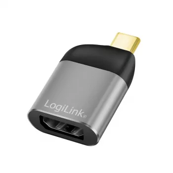 LogiLink CUA0204 USB-C kuni DisplayPort kaabli pistikuadapter Must Hall