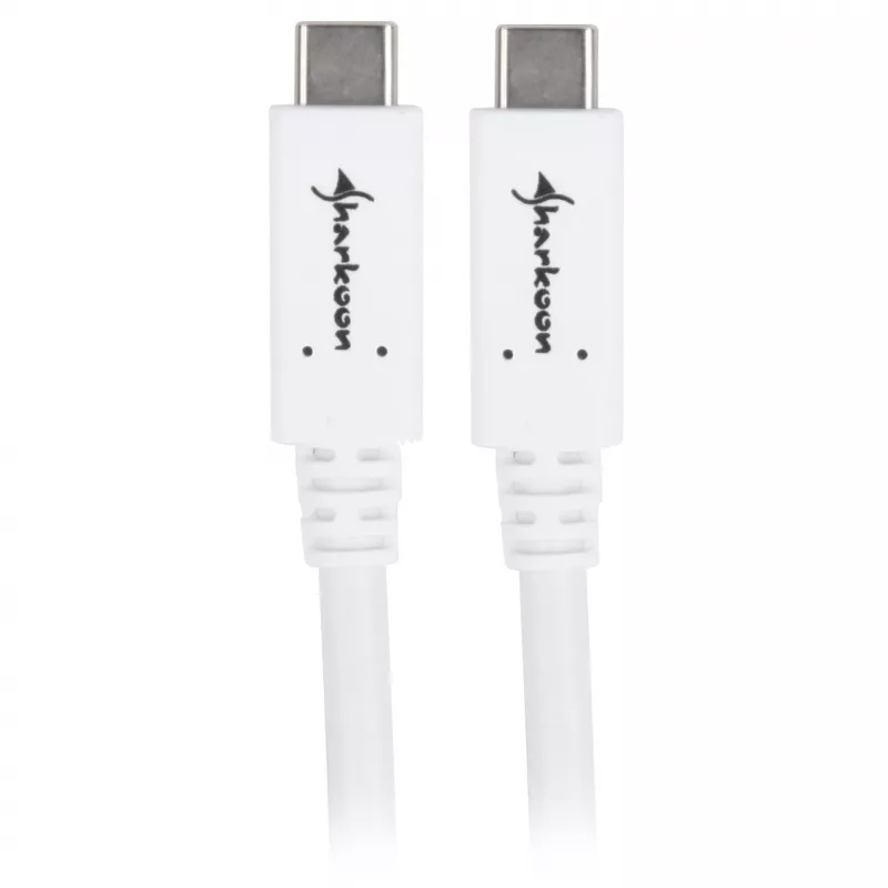 USB-kaabel Sharkoon USB 3.2 Gen 1 0,5 m valge