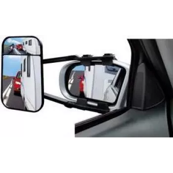 Tahavaatepeegel IWH Caravanspiegel XL Duo 220 mm x 125 mm, väline haagissuvila pukseerimispeegel