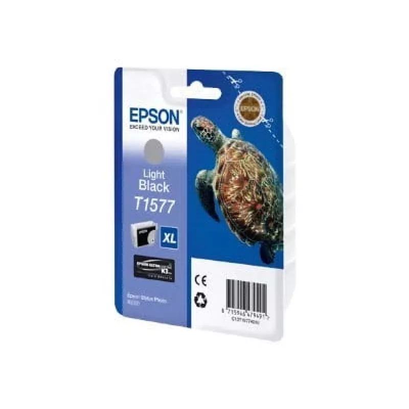 Epson Turtle T1577 Helemust, kõrge (XL) tootlusega, helemust, pigmendipõhine tint, 25.9 ml, 1 tk, 23000 lehekülge
