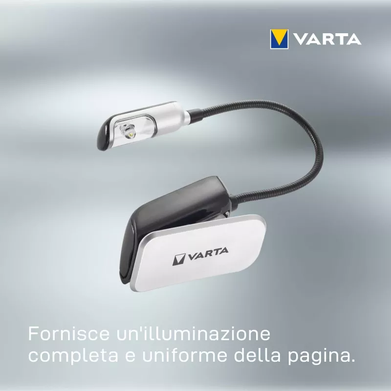 Varta 16618 - Klambriga taskulamp - must - hõbe - plastik - LED - 1 lamp - 9 lm
