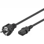 Goobay IEC-juhe 5 m must pistik tüüp F IEC C13 H05VV-F3G