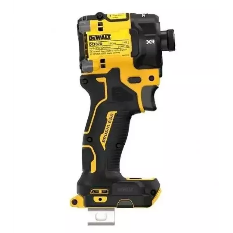 Kruvikeeraja DeWalt DCF870N-XJ, juhtmeta 18 V Li-Ion, 56 N·m pöördemoment, 1/4 tolline padrun, püstolkäepide