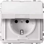 MERTEN pistikupesa 16A MEG2310-7260 alumiinium AC 250V hingedega kaanega MEG2310 MEG2310-7260 (MEG2310-7260)