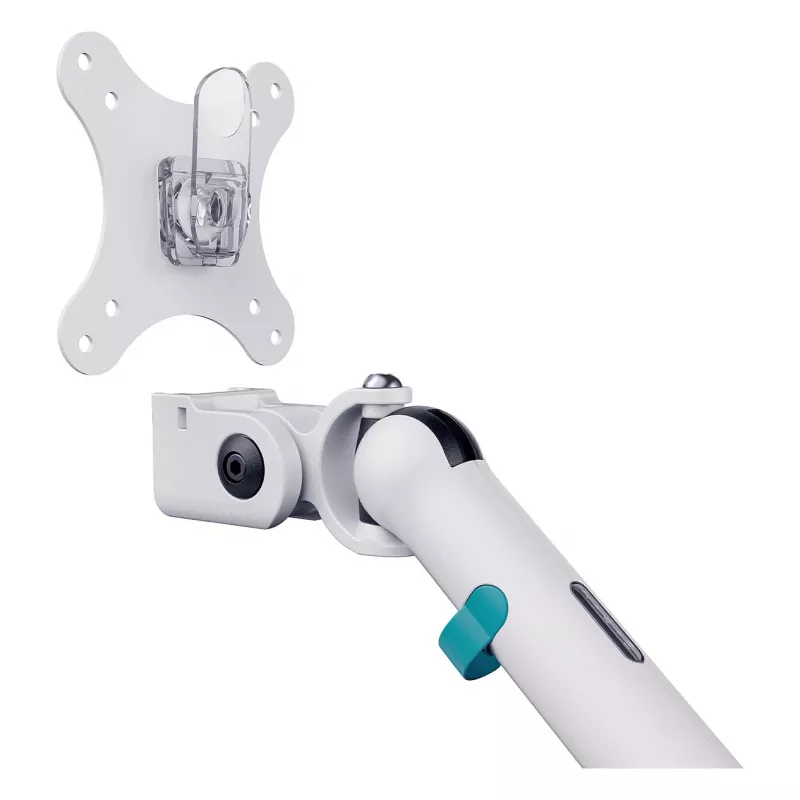 Monitor mount DIGITUS Dual design for 2×35 inch screens, clamp, 2×10 kg, VESA 75–100, tilt -45–90°